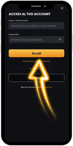 Email e password Instant Casino