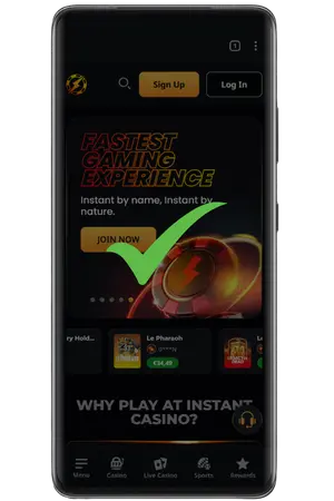 Done, you have added the casino app to your home screen.